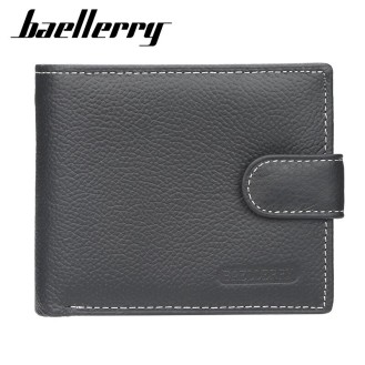 Small men's wallet with a clasp BAELLERRY D1303 Black