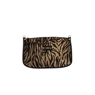 Zebra Gold shoulder bag Black