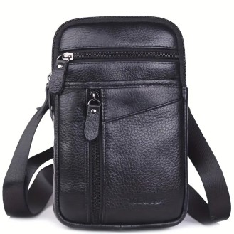 Men's Sling Bag Belt Pack Black