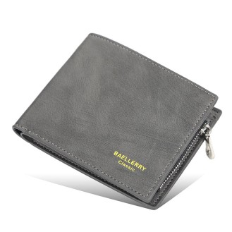 Men's zippered wallet BAELLERRY D9168 Black