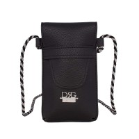 Women's Neck Pouch for Phone & Card in Black