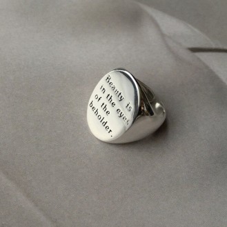 J598 SILVER COLOUR WITH LETTERS STAINLESS STEEL