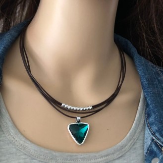 Necklace LOW0018AN Green