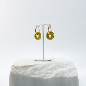 Astro New Earrings Wine (olive green)