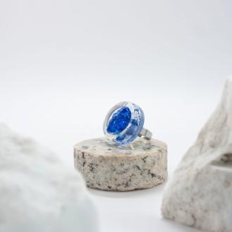 Korission Ring Water (royal blue + silver)