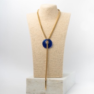Ophis Allure Necklace Water (royal blue + gold)